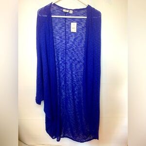 Cato Royal Blue Open Front Cardigan